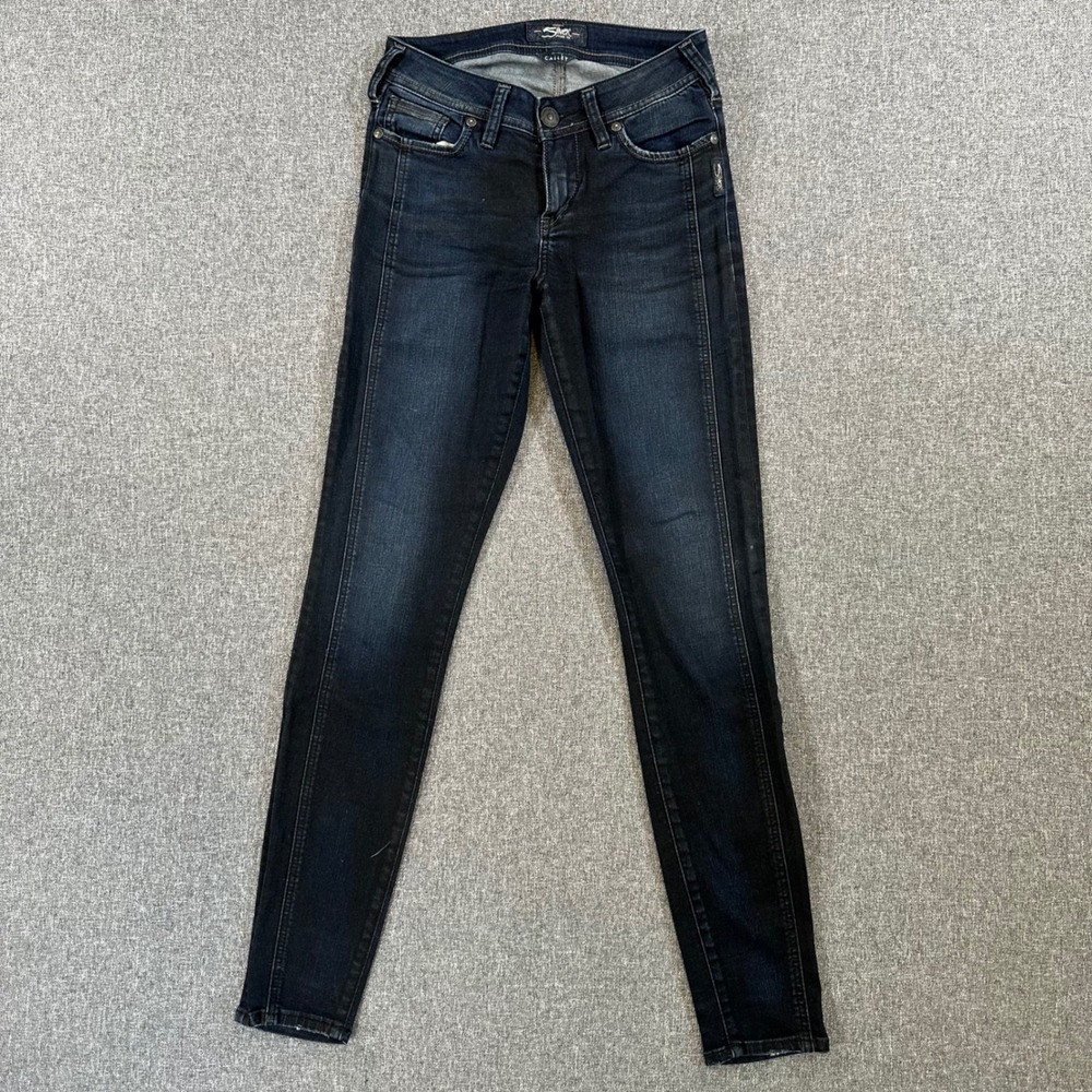 Silver Jeans Co. Jeans Womens 25 Calley Super Skinny Dark Indigo Stretch